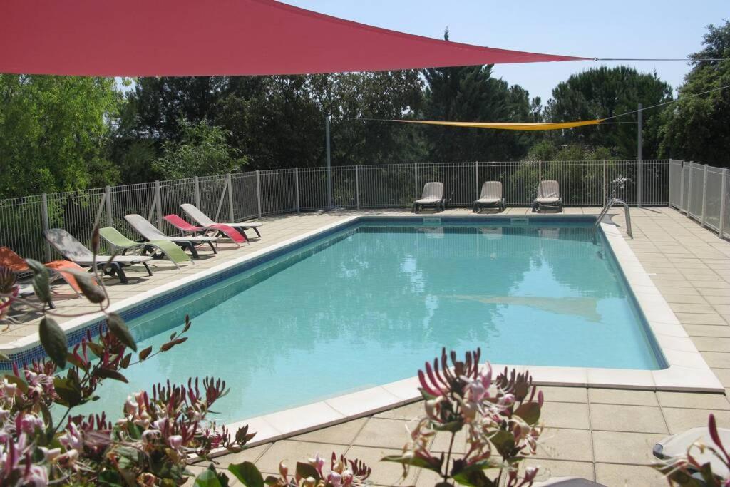 Gite Avec Piscine Et Climatisation Buzignargues Dış mekan fotoğraf